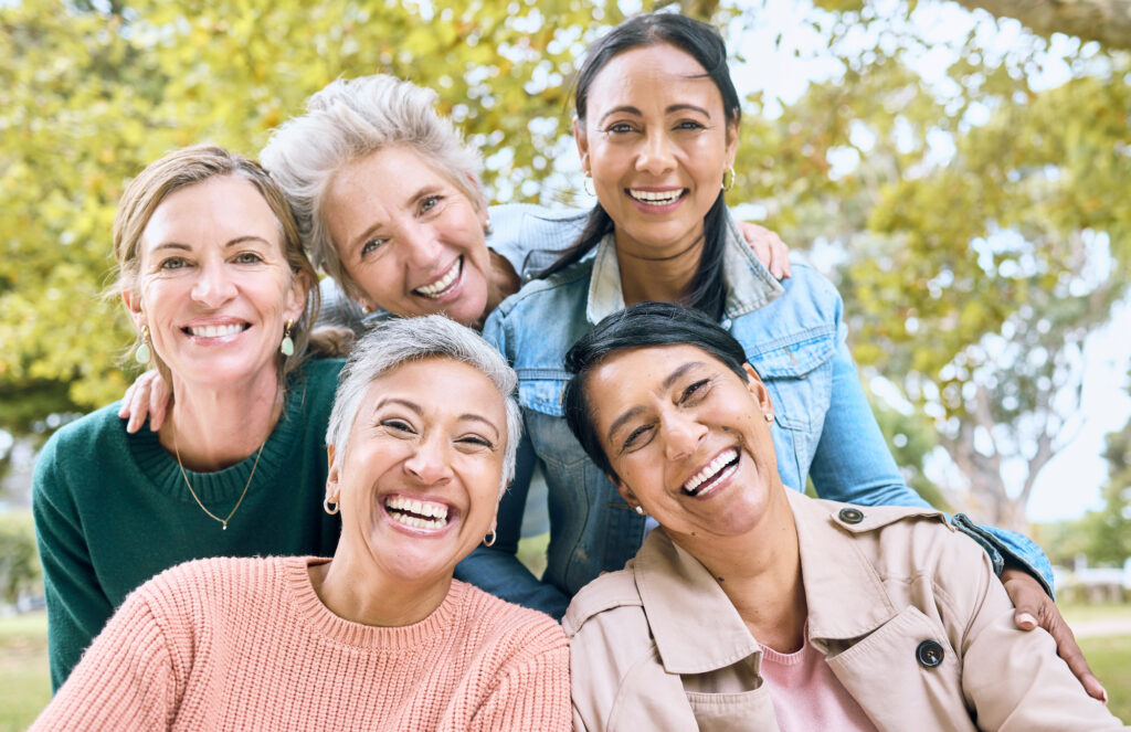 middle-aged-women-in-park